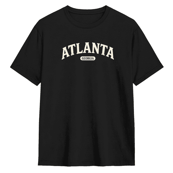 Atlanta Georgia City State Cool Graphic Tee for Men and Women, Road Trip Birthday Gift Cotton Short Sleeves T-Shirt