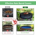 thumbnail image 3 of 2Pcs Mesh Cover for Rain Barrels, Pop Up Rain Barrel Net Cover with Drawstring, Water Collection Buckets Cover, Rain Barrel Netting Screen to Block Leaves and Debris Falling in (24.8inch), 3 of 7