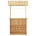 thumbnail image 3 of vidaXL 3 Piece Bar Set Bamboo, 3 of 5