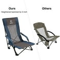 thumbnail image 4 of REDCAMP 2 Pack Folding Beach Chairs Mesh Reclining High Back Low Beach Chair for Adults, Blue, 4 of 7