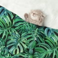 thumbnail image 2 of Disketp Monstera Leaves Dog Blanket/Bed Cover for Dogs and Cats,Puppy Essentials-Large, 2 of 8