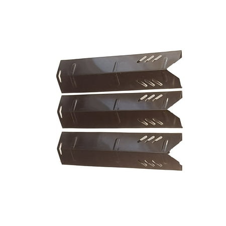 Set of 3 Stainless Steel Heat plates (Length 14 1/4 inchs, width 3 3/4 inches) for Backyard grills, Better Home and Garden grills and Uniflame Grills