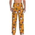 thumbnail image 3 of Balery Halloween Witches Gnome print Men's Pajama Pants,Ultra Lightweight Pjs,Lounge Pant-, 3 of 9