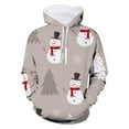 thumbnail image 3 of WEIYLL Men's Hoodies Long Sleeved Christmas Holiday Pullover Christmas K Graphic Fall Tops size XXL, 3 of 3