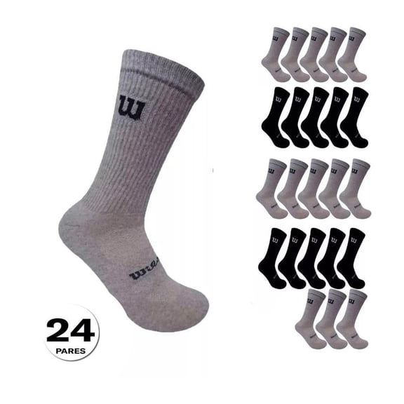 Calceta Wilson Para Hombre Unitalla 24 Pares