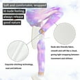 thumbnail image 5 of COEQINE Butterfly Tie-dye Violet Girls Novelty Leggings for Travel, Yoga Dance Pants Tummy Control Sport Leggings, for 6-7 Years Kids Girls, 5 of 7