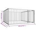 thumbnail image 4 of vidaXL Chenil Extérieur pour Chien 200x200x100 cm, 4 of 4