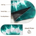thumbnail image 6 of 2x3 Ft Entryway Area Rug, Turquoise Ombre Kitchen Rug Runner Washable Floor Mat, Country Watercolor Ethnic Tribal Tie Dye Non Slip Indoor Door Mat Throw Carpet for Bathroom Living Room Bedroom, 6 of 8