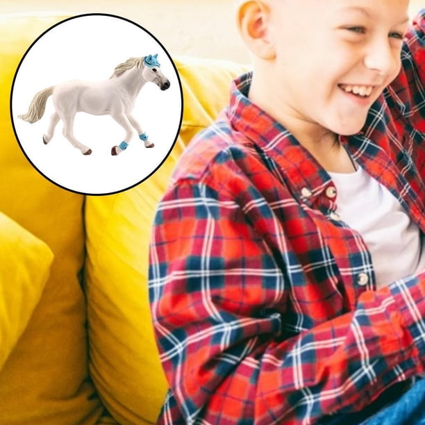 Figura de Animal de Plástico Hugo Figura de Caballo en Miniatura Figurilla de caballo 15,5x9cm