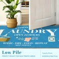 thumbnail image 3 of Washable Laundry Room Rug, 20"X59" Non Slip Soft Low-Pile Laundry Mat Farmhouse Laundry Room Decor Area Rug for Kitchen Bathroom Blue, 3 of 8