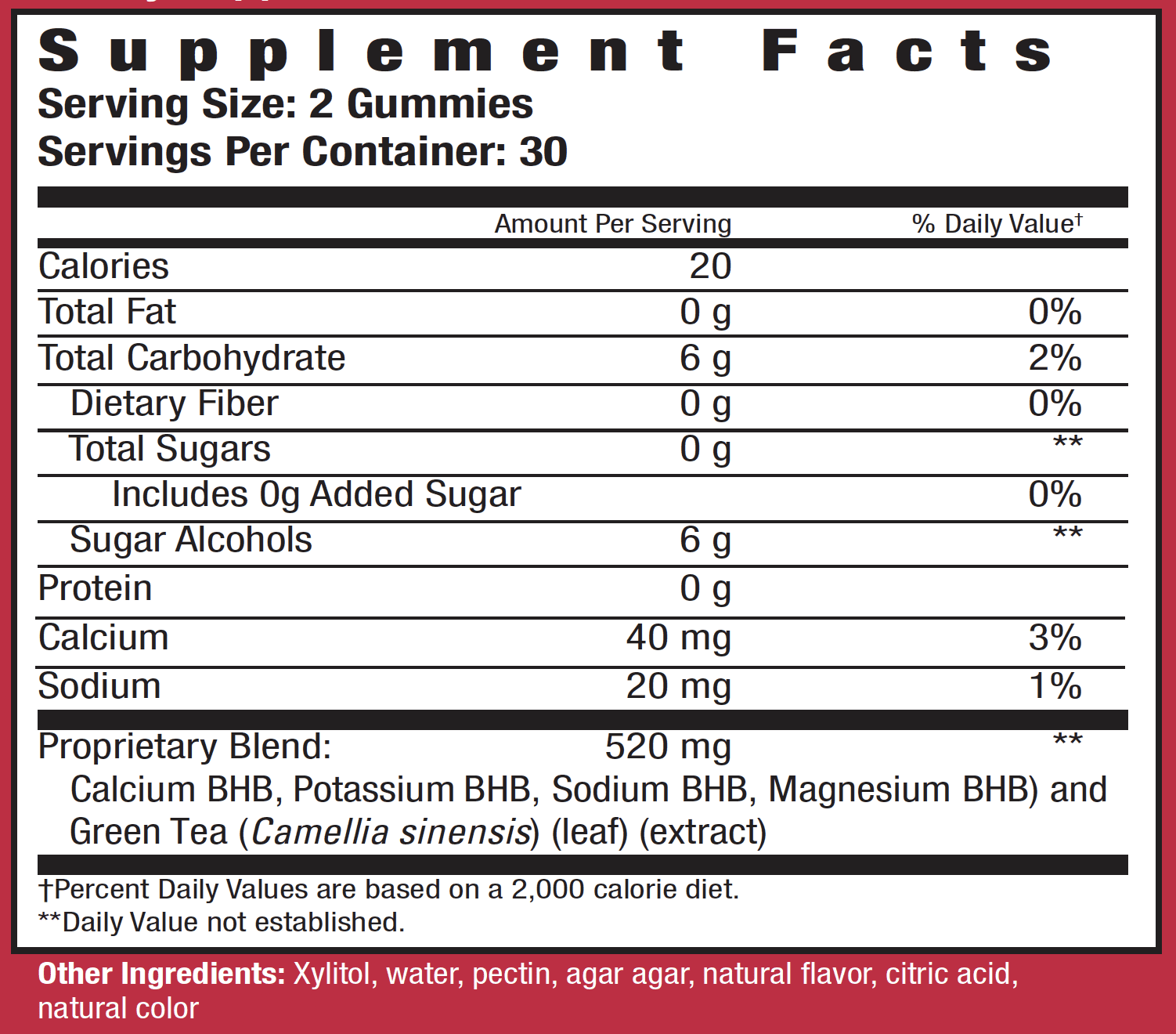 Keto Science Keto Burn Gummies, Raspberry, 60 Ct