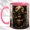 Pink, variant on Cauldron Witch Coffee Mug, Black Cat Mug, Ceramic 11 oz