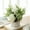 White, variant on YiBai Pink Artificial Flowers for Outdoors Artificial Rose Bouquet Silk Roses Potted Flowers With Small Ceramic Vase Fake Flower Decoration For Tables Home Party Office Dining Room Wedding #.634