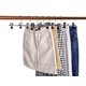 thumbnail image 5 of 10 pcs 40 cm chrome iron hangers, silver metal trouser hangers pants shorts skirt socks underwear, with non-slip clips, 5 of 5