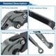 thumbnail image 4 of Palancas de freno y embrague cortas y largas únicas para Yamaha YZF R1 2009-2014, palanca de freno ajustable de 6 posiciones, mango de aleación de aluminio con cabeza de titanio y mango negro, 4 of 6