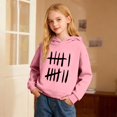 thumbnail image 2 of Wxolcjlv Little Boys Graphic Pullover Hoodie Tally Mark Print Long Sleeve Novelty Casual Hooded Sweatshirt, Sizes 1-16, 2 of 6