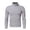 #Gray, variant on Men's Turtleneck Long Sleeve Colour Stretch Blouse,White,S
