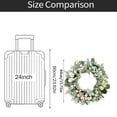thumbnail image 3 of KUNPENG 20"Easter Collapsible Lighted Easter Wreaths Decorations for Front Door,Pre-lit Spring Door Wreath with Pastel Eggs,Daisy Flowers,Farmhouse Indoor Outdoor Wall Window Decor, 3 of 4