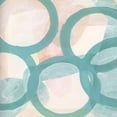 thumbnail image 2 of Cartissi  26x26 Black Ornate Wood Framed with Double Matting Museum Art Print Titled - Aqua Circles III, 2 of 4