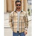 thumbnail image 2 of COOFANDY Men's Shirt Casual Flannel Shirts Long Sleeve Fall Shirt Jackets, 2 of 6