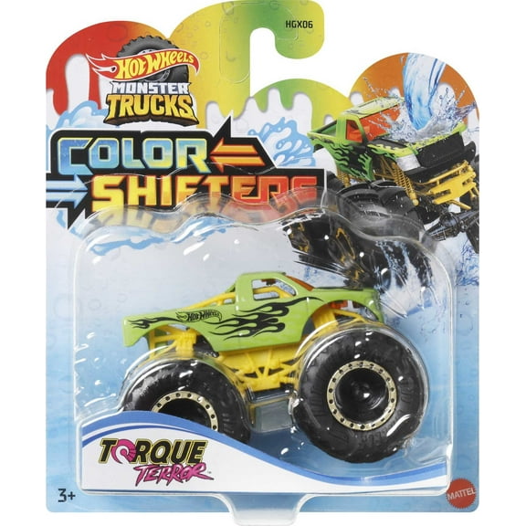 Hot Wheels Monster Trucks Color Shifters Torque Terror 1:64 Scale Toy Truck