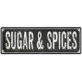 thumbnail image 1 of SUGAR & SPICES Shabby Chic Black Chalkboard Metal Sign 6x18 Decor 106180050065, 1 of 1