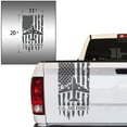 thumbnail image 2 of U.S. Air Force USAF Retired Veteran Distressed American USA US Flag Truck Tailgate Vinyl Decal Compatible with most Pickup Trucks Military Sticker US Army (11" x 20", Dark Gray), 2 of 8