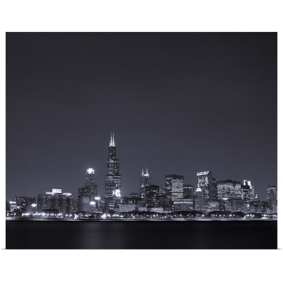 Great BIG Canvas | Rolled Bob Stefko Poster Print entitled Downtown Chicago I