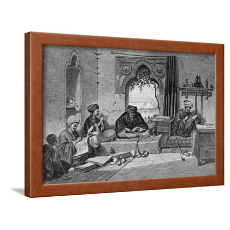 Notary Wood - Notary Writing Room at Girgch Egypt Framed Print Wall Art