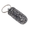 thumbnail image 4 of Travel Capsules Container,Aluminum Alloy Capsules Storage Rhinestone Medicine Case Capsules Casewith Keychain Built for Precision, 4 of 8