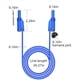 thumbnail image 3 of Cables de Prueba de Silicona con Conector Banana 10 Piezas 4mm Totalmente Aislados con Cubierta de Seguridad Apilable con Conector Banana Cable de Extensión de Cable Blando, 3 of 5