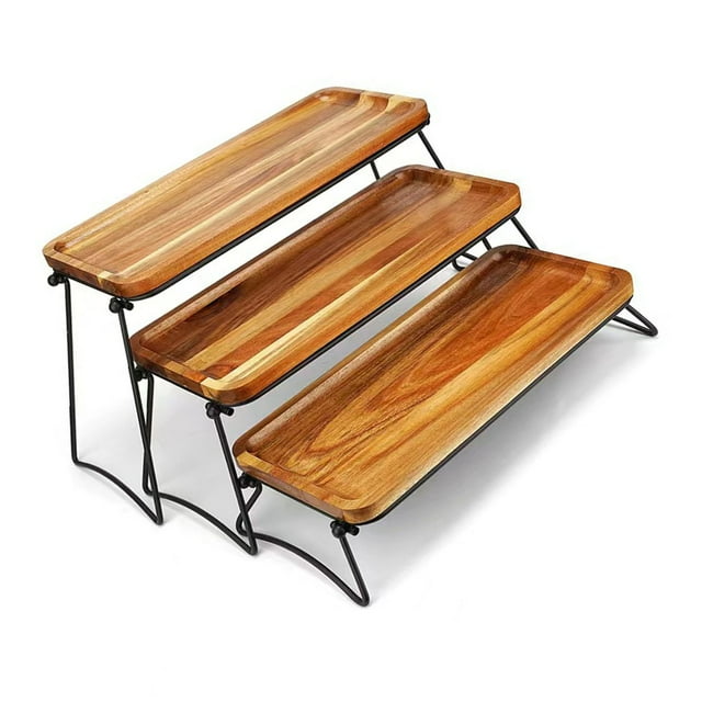 Tier Wooden Display Stand,3 Tier Wooden Display Wooden Display Riser Wooden Display Stand Built for Precision