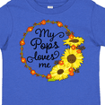 thumbnail image 4 of Inktastic My Pops Loves Me with Sunflower Wreath Boys or Girls Toddler T-Shirt, 4 of 5