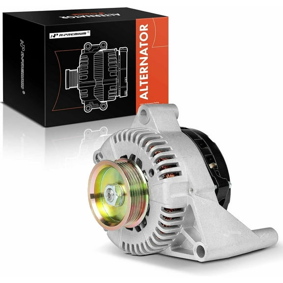 A-Premium Alternator Compatible with Ford Taurus & Mercury Sable, 2002 2003 2004 2005, V6 3.0L, 12V 120A/130A 6 Groove 75mm Pulley Clockwise, Replace# 2F1UBB, 2F1Z10346BA