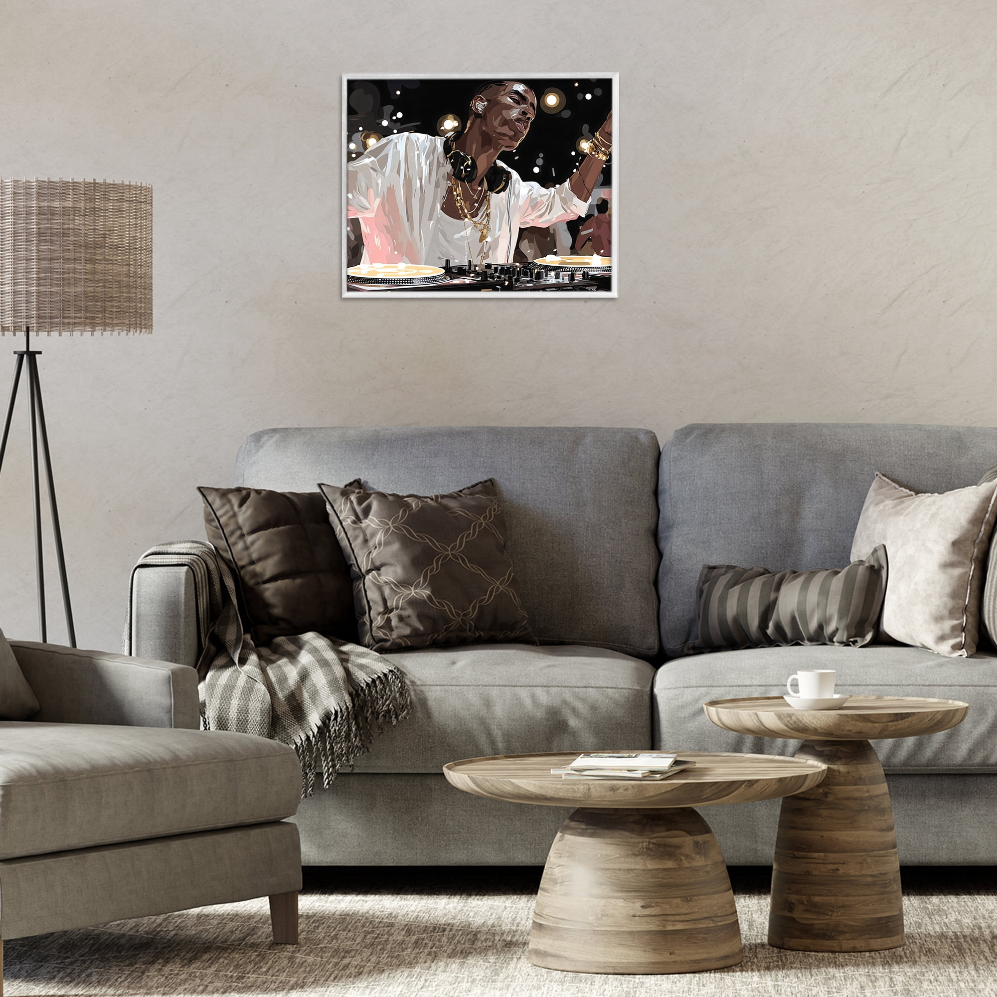 Stupell Industries Music In His Soul White Framed Giclee Art, design by Franklyn Gregory