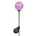 thumbnail image 1 of Solar Power Pink Mosaic Glass Ball Garden Light, Great Gift!, 1 of 3