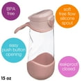 thumbnail image 2 of b.box 15 oz Sport Spout Kids Water Bottle for School, Sports, Travel, Daycare. Leakproof, Spill Proof, Dishwasher Safe. Easy Grip Triangle Shape, Durable Tritan Material. BPA Free., 2 of 3