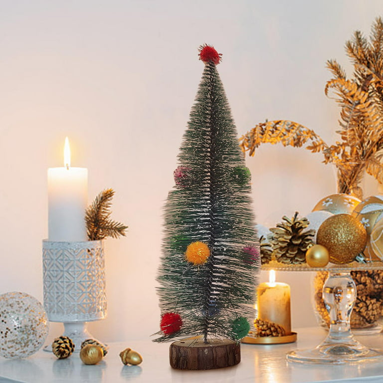 Tarmeek Tabletop Mini Christmas Tree, with Hanging Ornaments