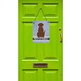 thumbnail image 2 of Carolines Treasures BB5637DS1216 Chocolate Labrador Welcome Wall or Door Hanging Prints, 2 of 2