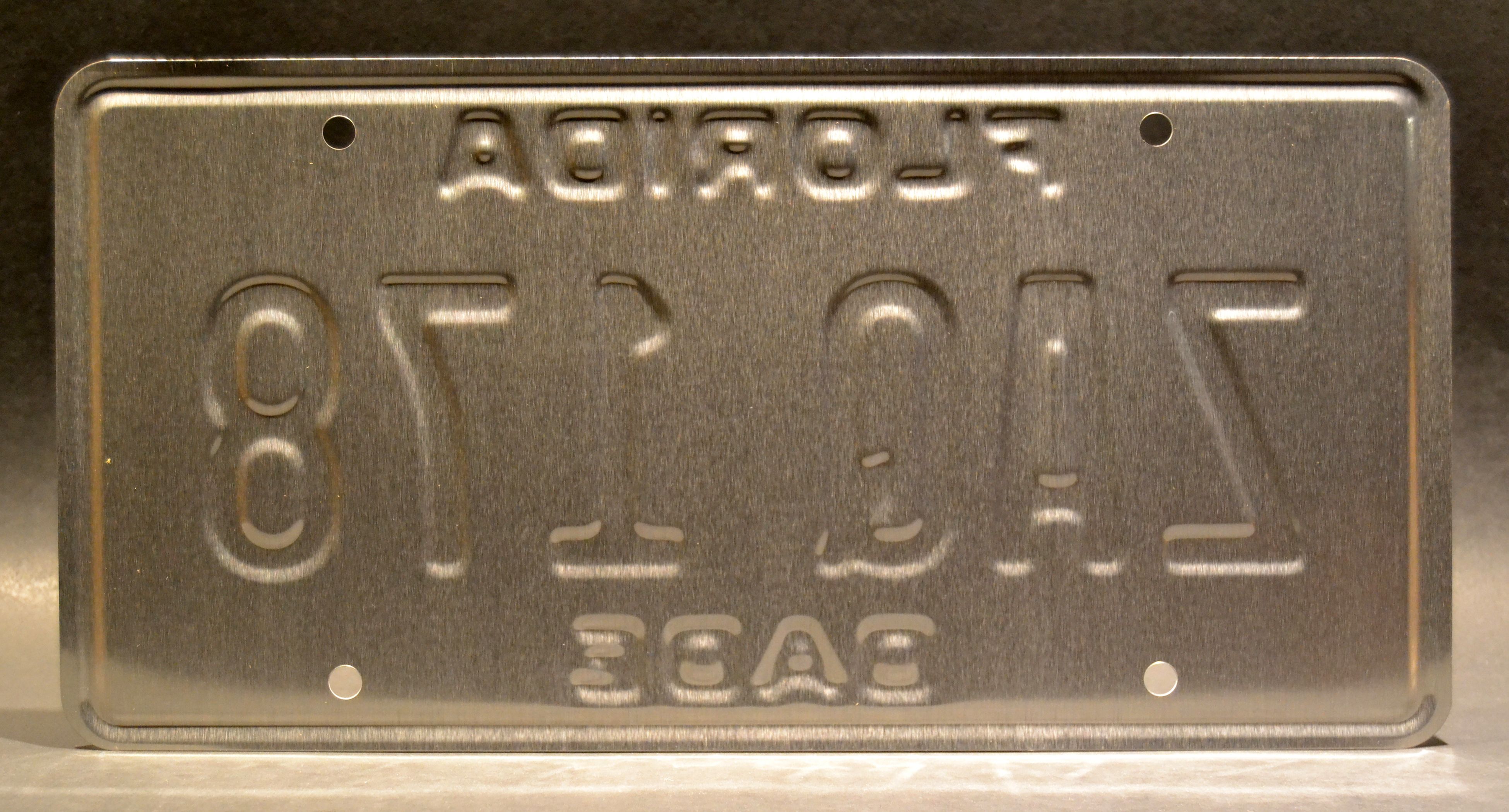 Metal Stamped Vanity Prop License Plate Florida Zaq 178 Celebrity Machines Miami Vice Sonny Crockett S Ferrari Daytona Spyder 365 Gts 4 Registration Plates Car Accessories