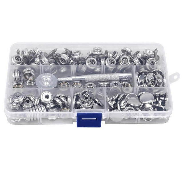 150 Pcs/set Kit de Vis de Fixation à Clipser en Toile de Bateau en Acier Inoxydable avec Outil de Réglage