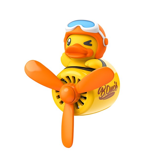 Dibujos animados pequeño piloto pato amarillo ambientador de coche salida de aire del coche ambientador ventilador abrazadera de escape máquina de aromaterapia perfume de coche accesorios de aromaterapia accesorios de coche JM