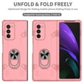 thumbnail image 6 of Galaxy Z Fold 2 Case with 360°Rotate Ring Holder, Allytech Premium Hard PC Scratch Resistant Anti-Drop Viewing Kickstand Folio Foldable Cover for Samsung Galaxy Z Fold 2 5G(2020), Pink, 6 of 10