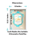 thumbnail image 2 of Tasse Verre 12x15 White Shadow Box (1-Pack) Frame w/ Linen - 8 Thumb Pins, 2 of 7