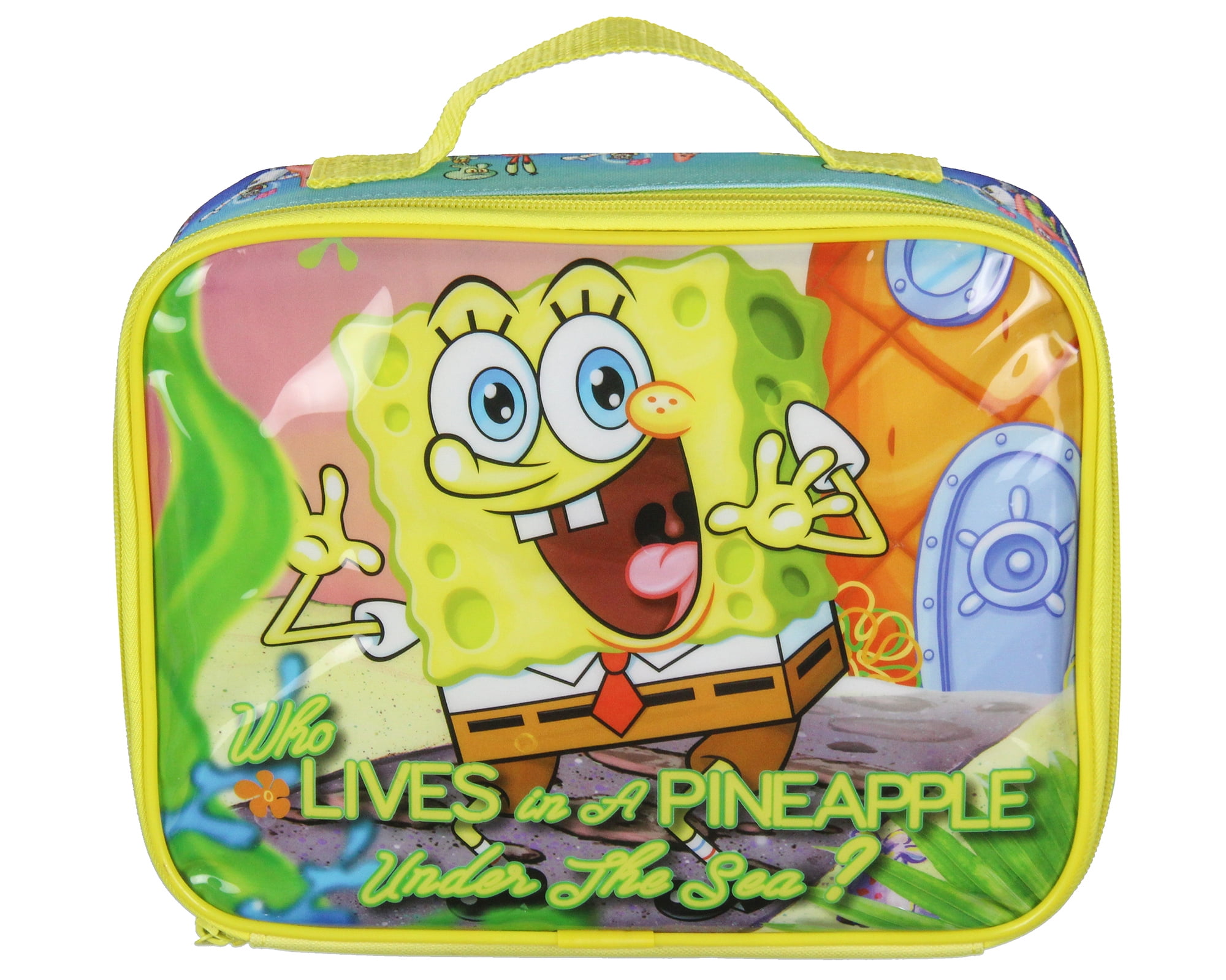 Nickelodeon SpongeBob SquarePants Bikini Bottom Lunch Box Tote Bag 10"