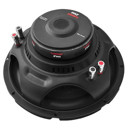 PYLE PLPW8D - Car Subwoofer Audio Speaker - 8in Non-Pressed Paper Cone, Black Steel Basket, Dual Voice Coil 4 Ohm Impedance, 800 Watt Power and Foam Surround for Vehicle Stereo Sound System