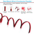 thumbnail image 2 of Cable eléctrico AOTORUA 20 AWG, 31 m, cobre libre de oxígeno (OFC), rojo y negro, cable dúplex, 2 of 5