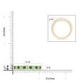 thumbnail image 4 of ANGARA Natural Channel Set Emerald and Diamond Semi Eternity Ring in 14K Yellow Gold for Women (Size-2.5mm) | May Birthstone, Birthday, Anniversary, Jewelry Gift for Women | Natural Emerald Ring, 4 of 9