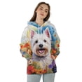 thumbnail image 4 of Welcome Spring Summer West Highland White Terrier Portrait Flower Blue Sky All Over Print 3D Hoodie Unisex Merch Hoodies Westie Westy Dog Lover - 12001, 4 of 6