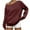 Burgundy, variant on ZQUUVOU Women's Off The Shoulder Tops Fall Solid Color Cotton Sweatshirts Long Sleeved Pullover Jacket with Pocket Burgundy
